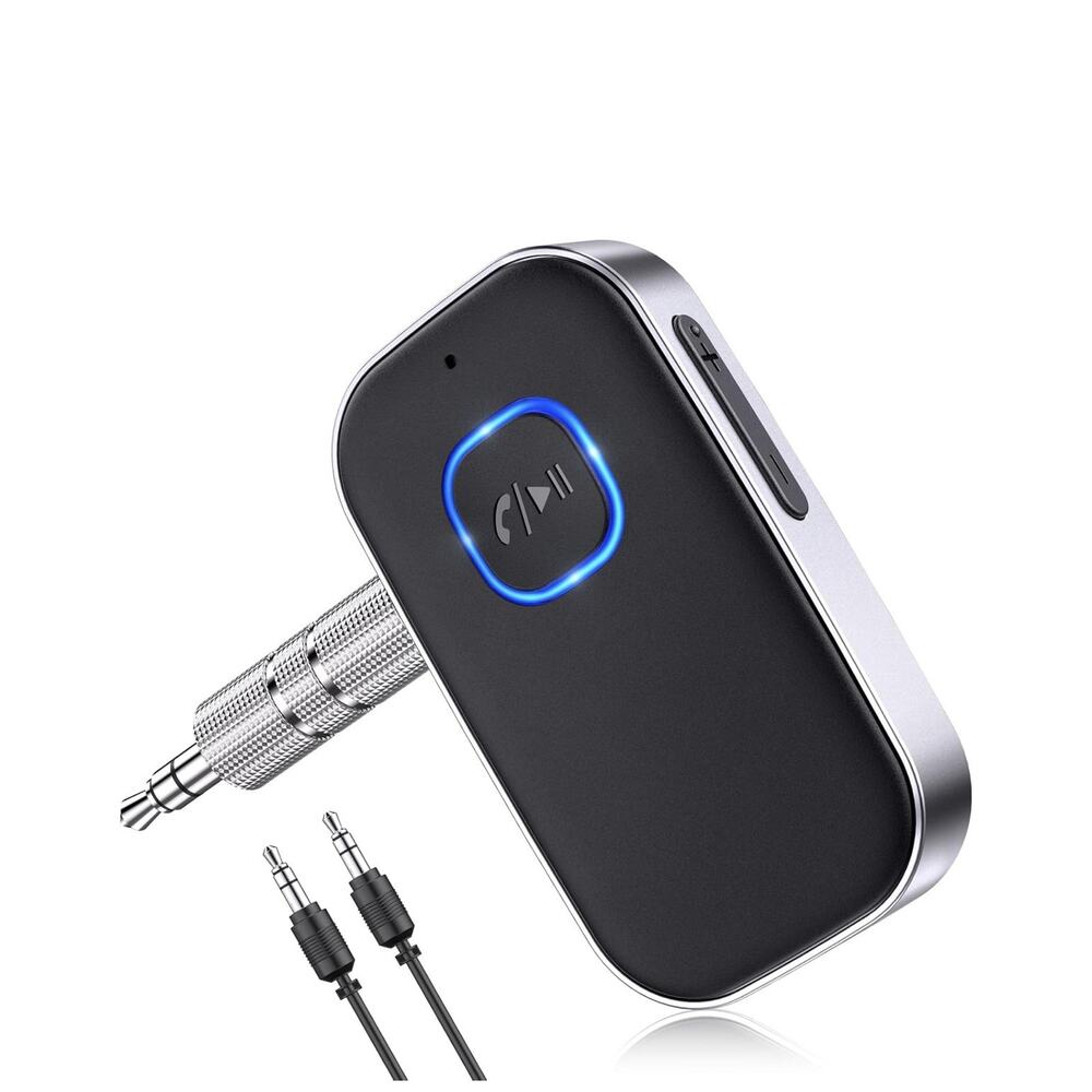 Bluetooth Car Adapter, Noise Cancelling AUX, Wireless Receiver, 16H Battery Life